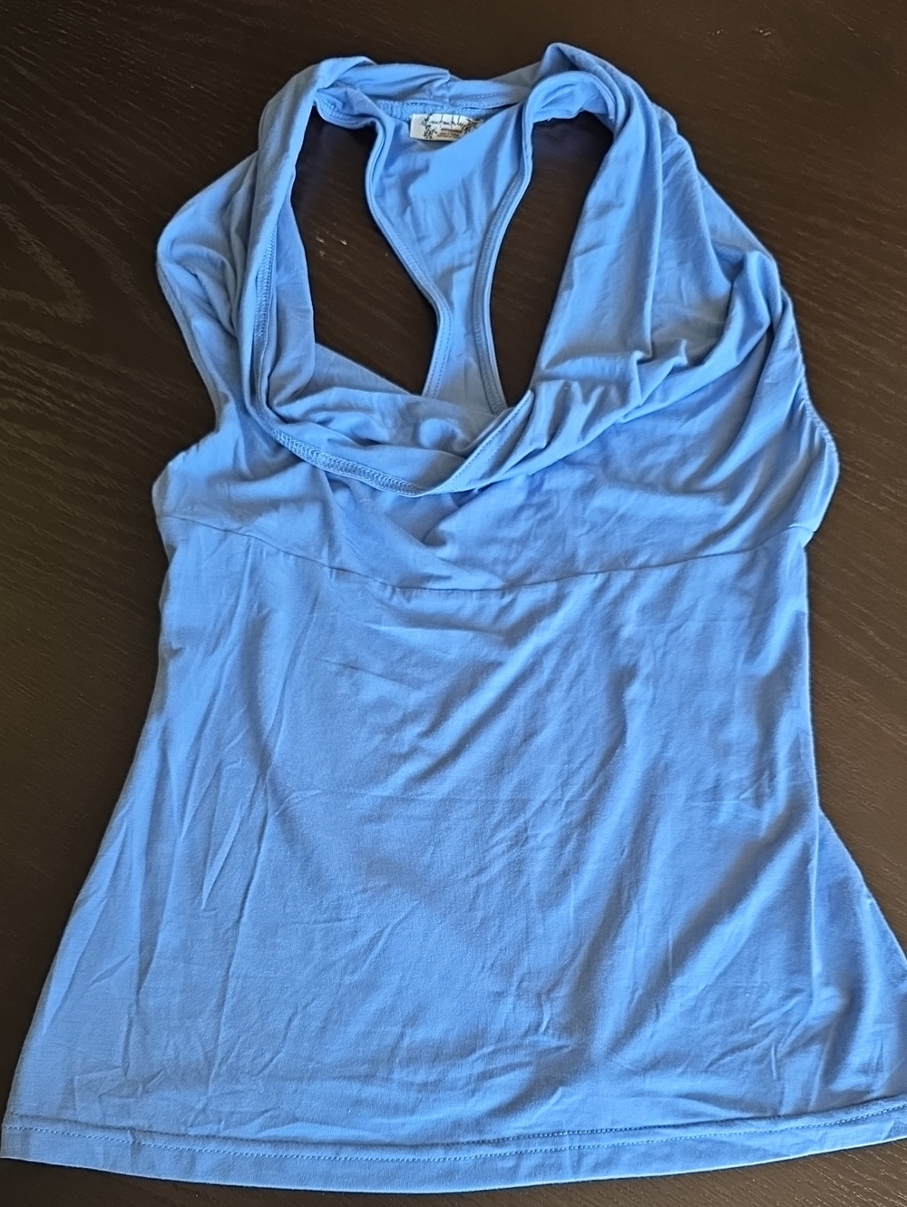 Free People Periwinkle Cowl Neck Racerback Tank
